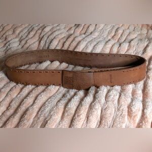 Guess Brown Leather Vintage Size Large Western Design Belt